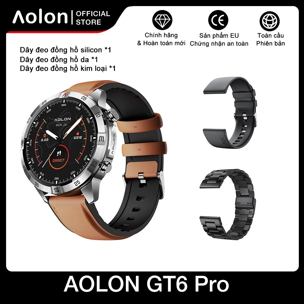Aolon GT6 Pro Bạc - Dây thép đen